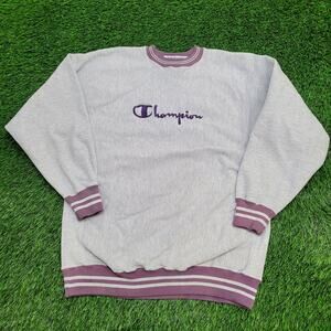 Vintage 90s Champion Sweatshirt Womens XL/2XL 22x28 Ringer USA